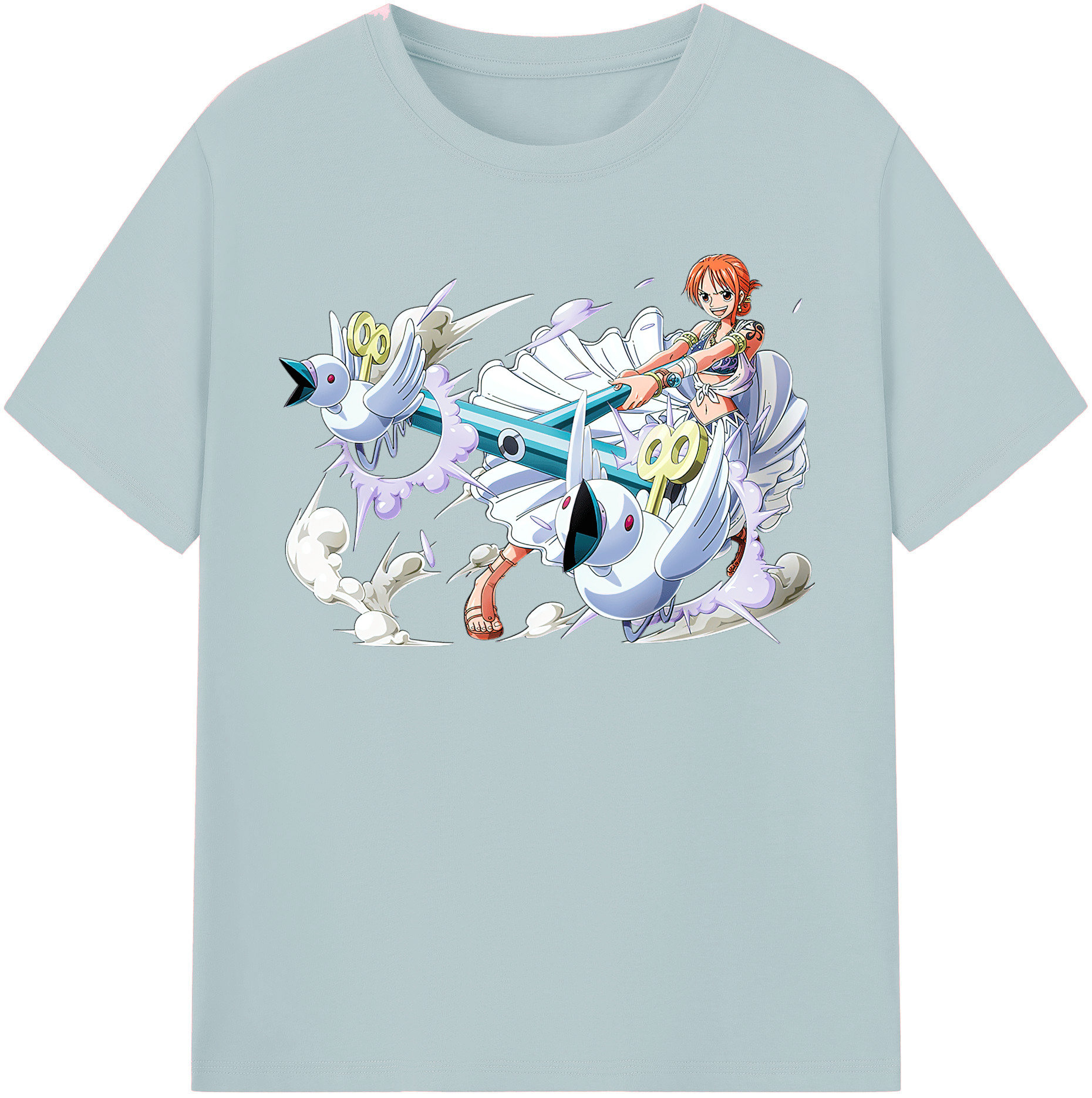 ワンピース ナミ ONE PIECE Nami 綿100％半袖Tシャツ（フロントプリント）